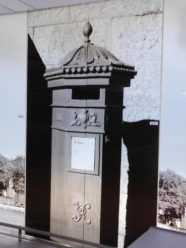 Traditional British Post Box Printed Glass Panel