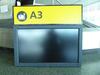 Electronic Check-in desk 'A-3? Sign and Monitor - 2
