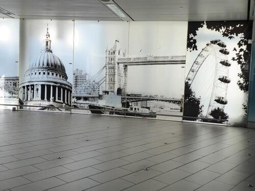 London's Tower Bridge Printed across two large Glass Panels