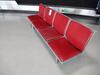 Red Leather Four person seat - 4
