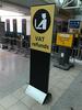 Heathrow VAT refund Totum standing sign - 2