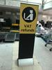 Heathrow VAT refund Totum standing sign - 3