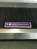Large Purple 'Flight connections' Illuminated sign - 6
