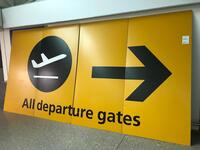 Large 'All Departure Gates' Heathrow Sign