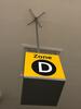 Iconic Heathrow 'Zone D' ceiling sign - 2