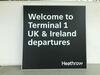 Iconic 'Welcome to Terminal 1 UK & Ireland departures' Sign - 3