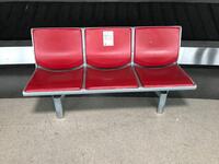 Iconic' Departures Red Three person seat