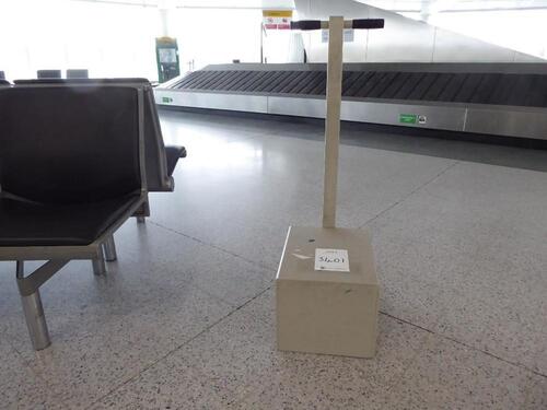 Airport Security shoe checker footstool