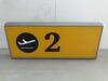 Terminal 1 Departures 'Gate 2' Illuminated sign - 4