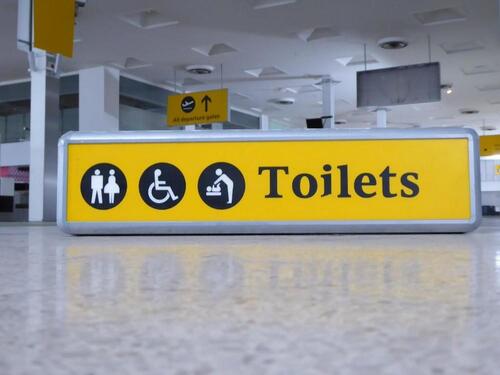Heathrow Toilets Illuminated sign
