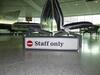 Heathrow Staff only Illuminated sign - 6