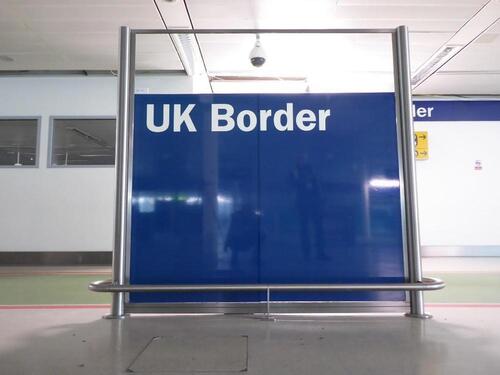 Large standing UK Border panel