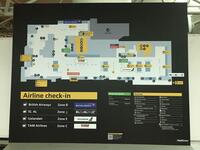 Heathrow Airport departures Plan