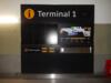 Terminal 1 Information display board with 3no. screens