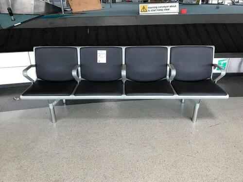 Four person seat with 5 armrests