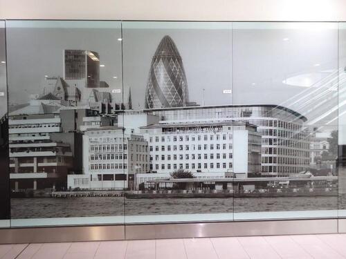 London Cityscape Printed Glass Panels