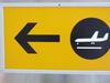 Arrivals direction sign, metal construction with a Aluminium frame. - 8