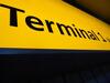 Heathrow Terminal 1 via ramp illuminated sign - 6