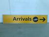 Arrivals sign - 3