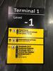 Terminal 1 'level -1? elevator sign - 3