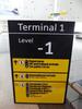 Terminal 1 'level -1? elevator sign - 6