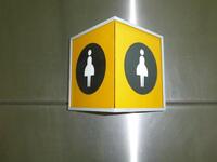 Female figure Illuminated sign